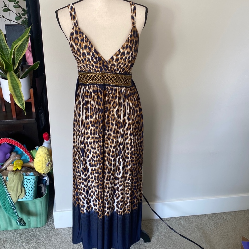Studio West Apparel Leopard Maxi Dress